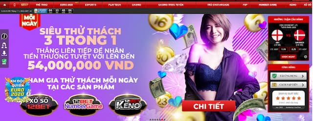 So Sánh Nhà Cái 12BET Và SV88 Cùng Những Đánh Giá Khách Quan 1 giao-dien-12bet-duoc-thiet-ke-rat-sang-trong-va-huyen-bi