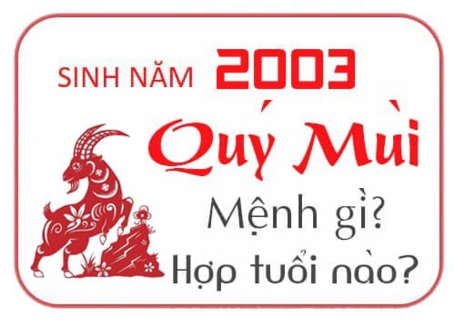 Sinh năm 2003 hợp tuổi gì, mối tương sinh tương khắc của 2003